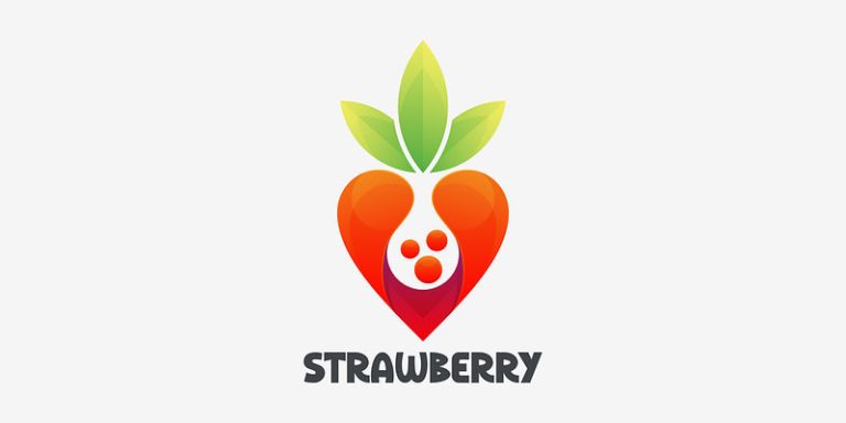 10 Elegant Strawberry Logo Ideas of All-Time