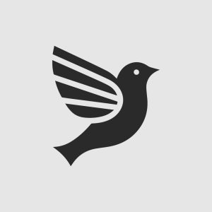 flat bird logo